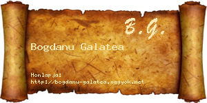 Bogdanu Galatea névjegykártya